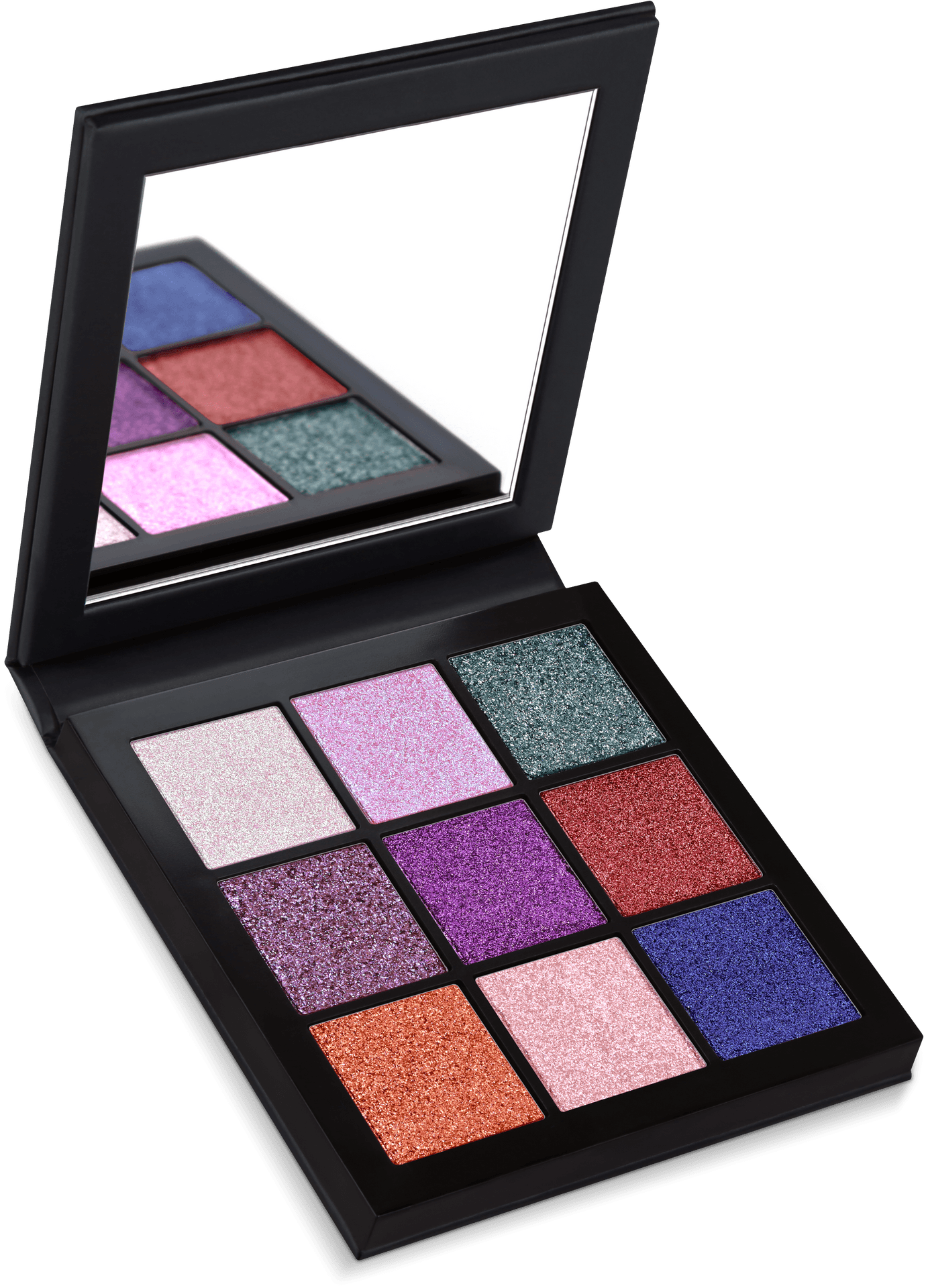 Colorful Eyeshadow Palette Open PNG