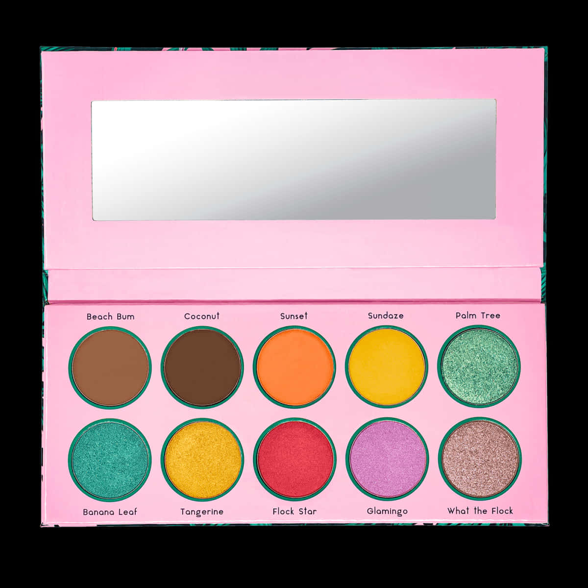 Colorful Eyeshadow Palette Top View PNG