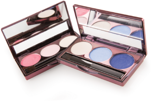 Colorful Eyeshadow Palettes Open PNG