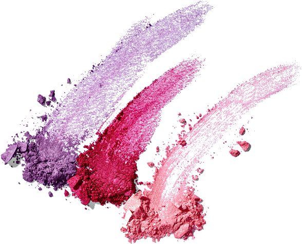 Colorful Eyeshadow Smears PNG