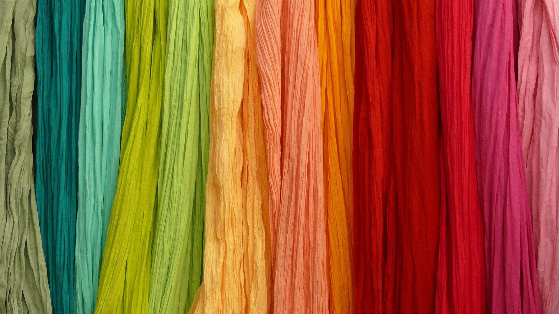 Colorful Fabric Material Wallpaper