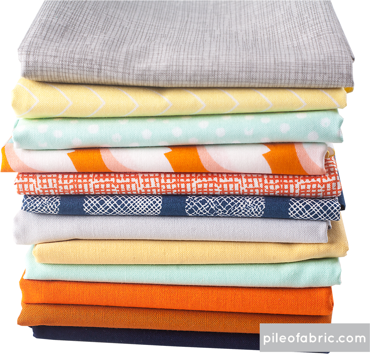 Colorful Fabric Stack PNG