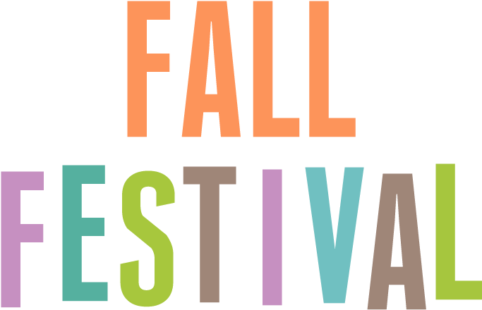 Colorful Fall Festival Logo PNG