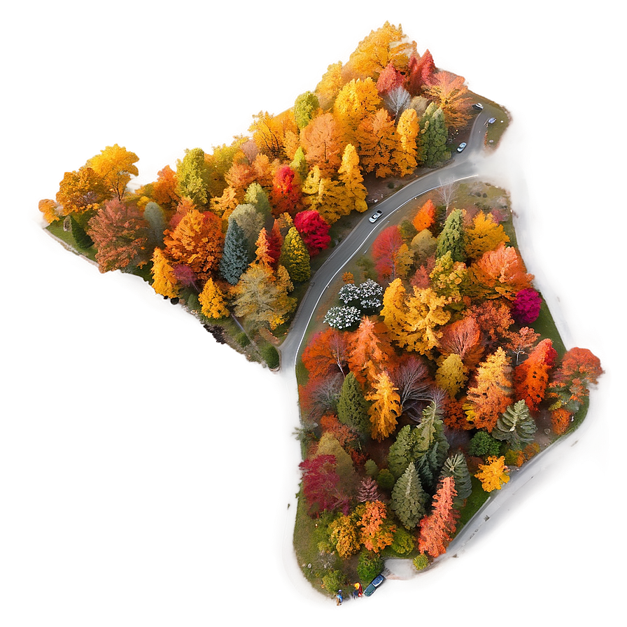 Colorful Fall In Maine Png 06202024 PNG