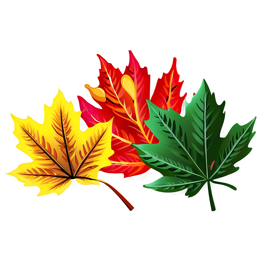 Download Colorful Fall Leaves Png 78 | Wallpapers.com