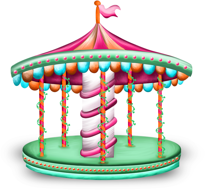 Colorful Fantasy Carousel PNG