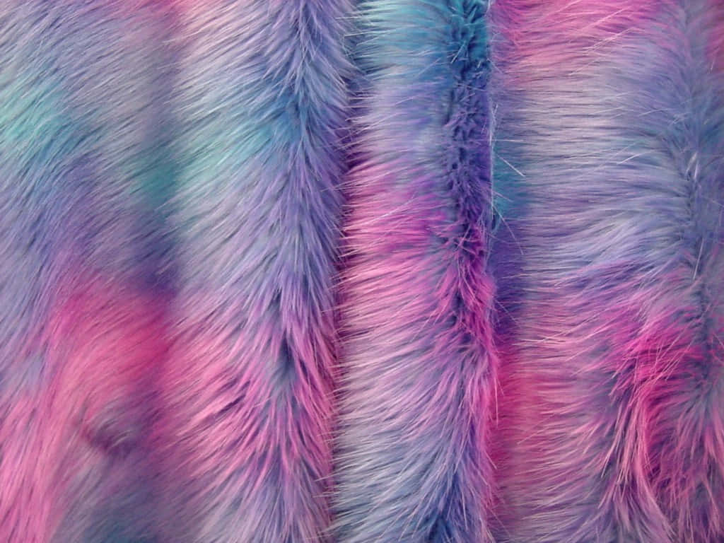 Colorful Faux Fur Texture Wallpaper