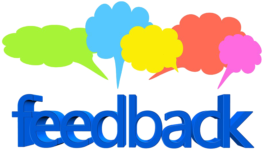 Colorful Feedback Speech Bubbles PNG
