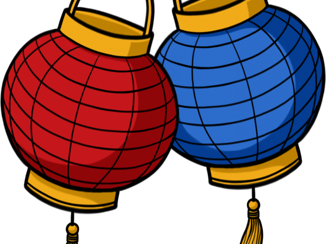 Colorful Festival Lanterns Illustration PNG