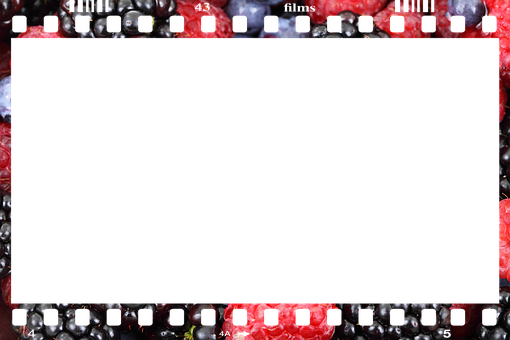 Colorful Film Strip Border PNG