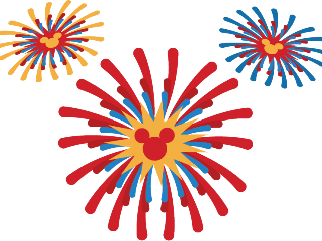 Colorful Fireworks Clipart PNG