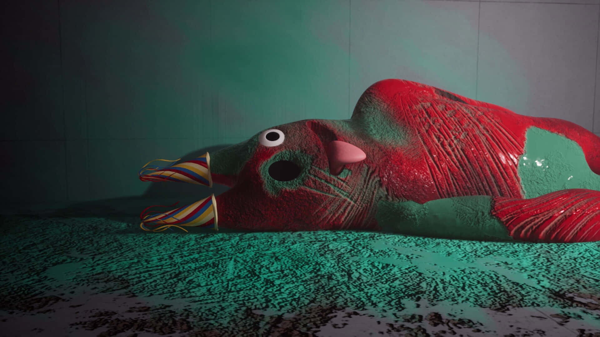 Colorful_ Fish_ Sculpture_ Artwork Wallpaper