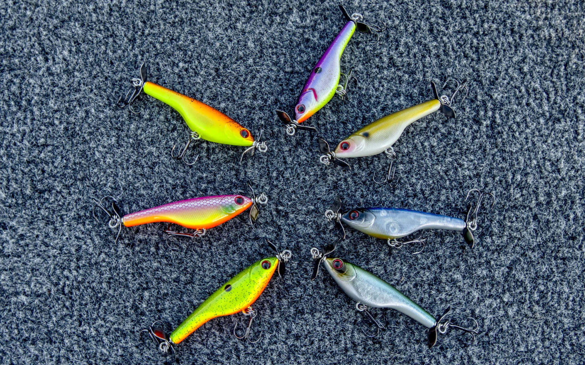 Colorful Fishing Lures Collection.jpg Wallpaper