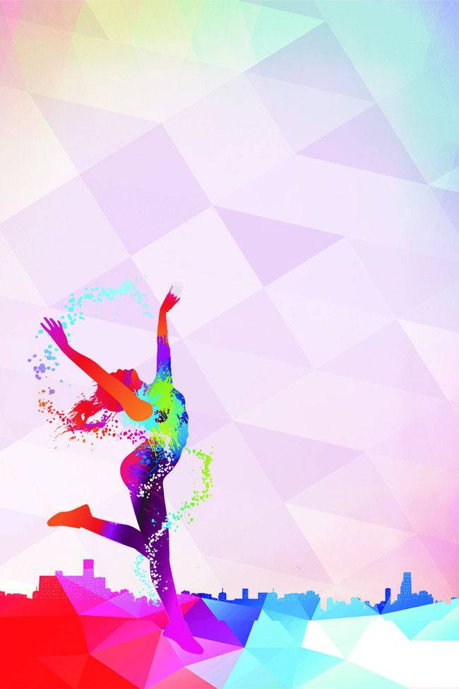 Colorful Fitness Exercise Abstract Background