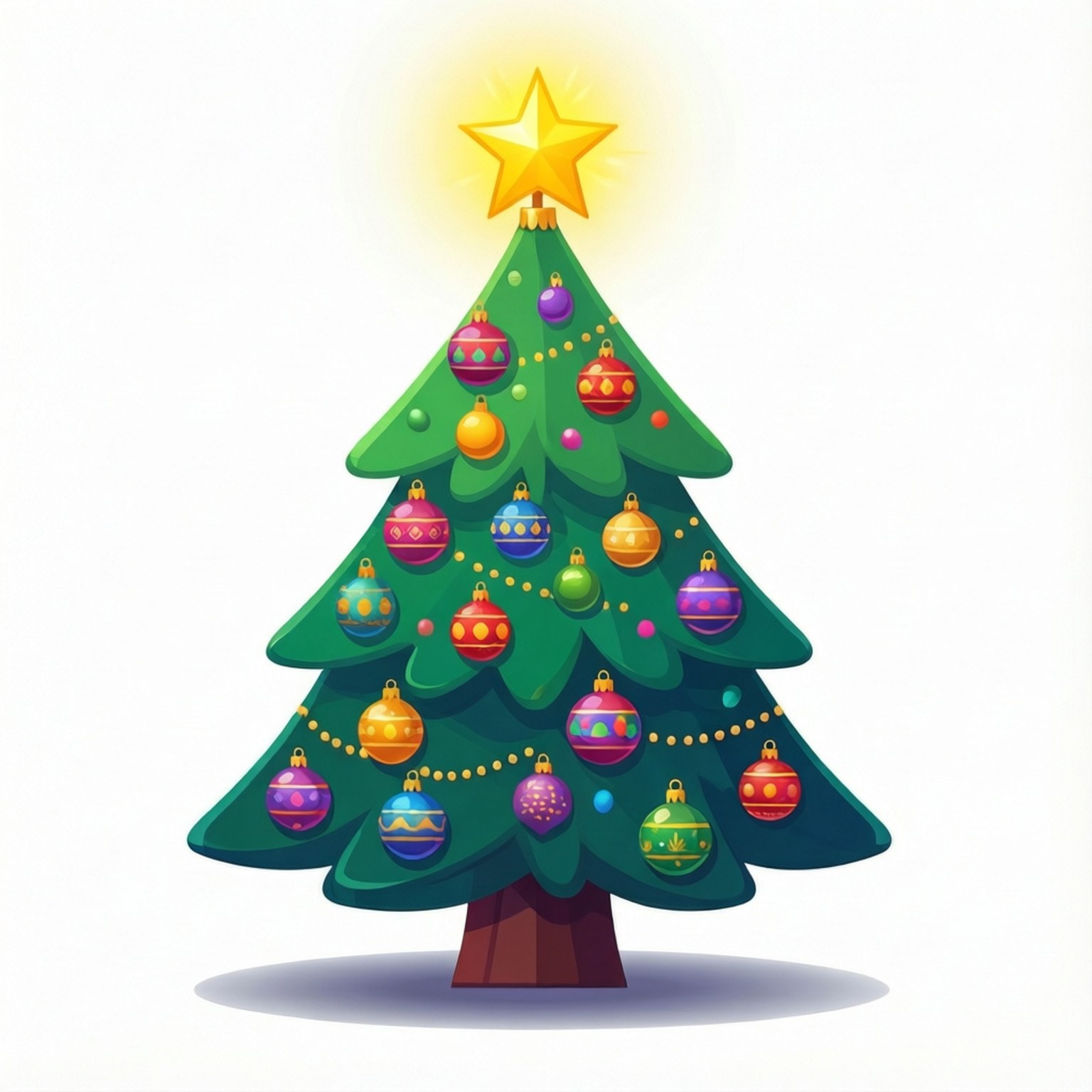 Colorful Flat Vector Tree Taustakuvat