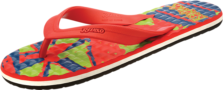 Colorful Flip Flop Sandal PNG
