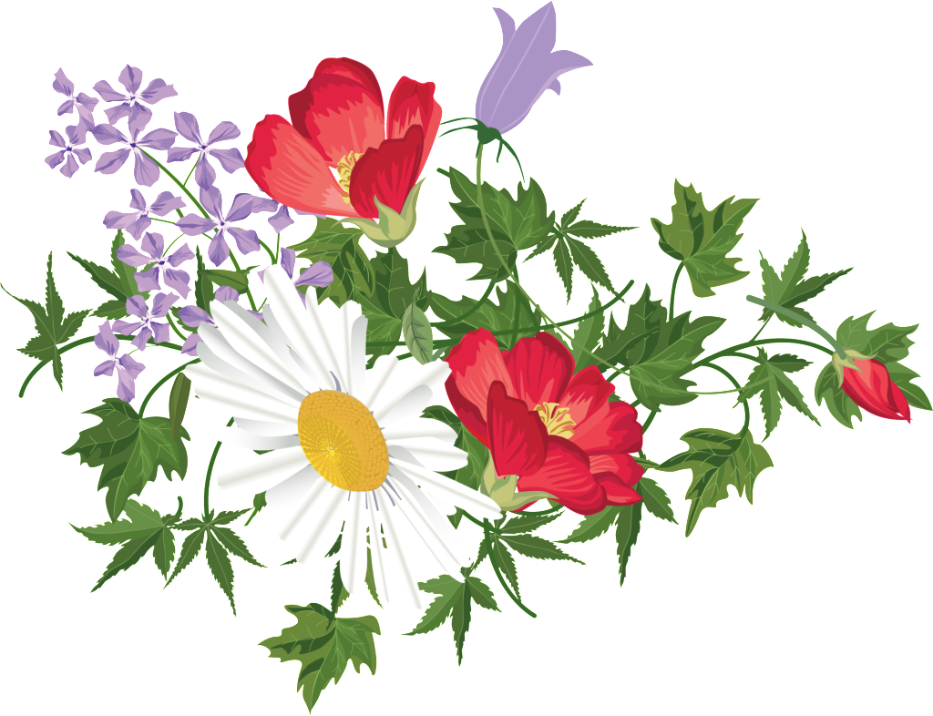 Colorful Floral Arrangement PNG