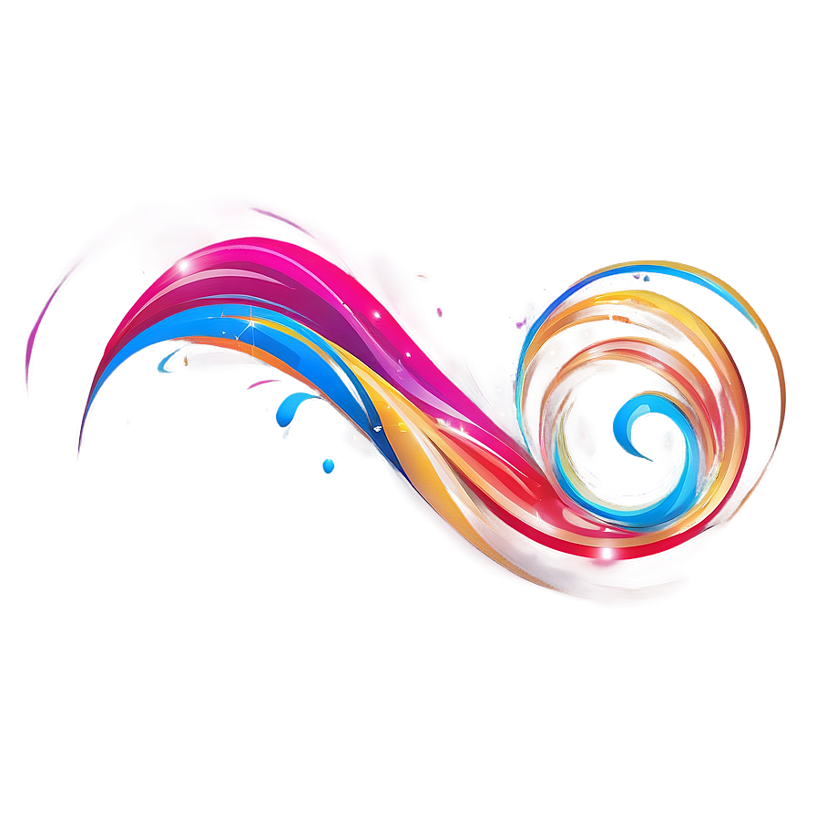 Colorful Flourish Art Png Yhe PNG