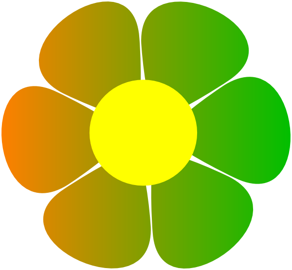 Colorful Flower Power Graphic PNG