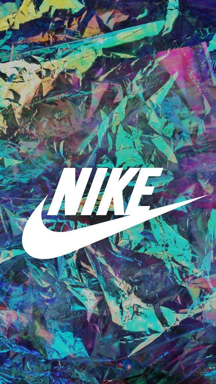 Colorful Foil Nike Iphone Background