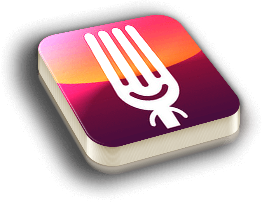 Colorful Food App Icon PNG