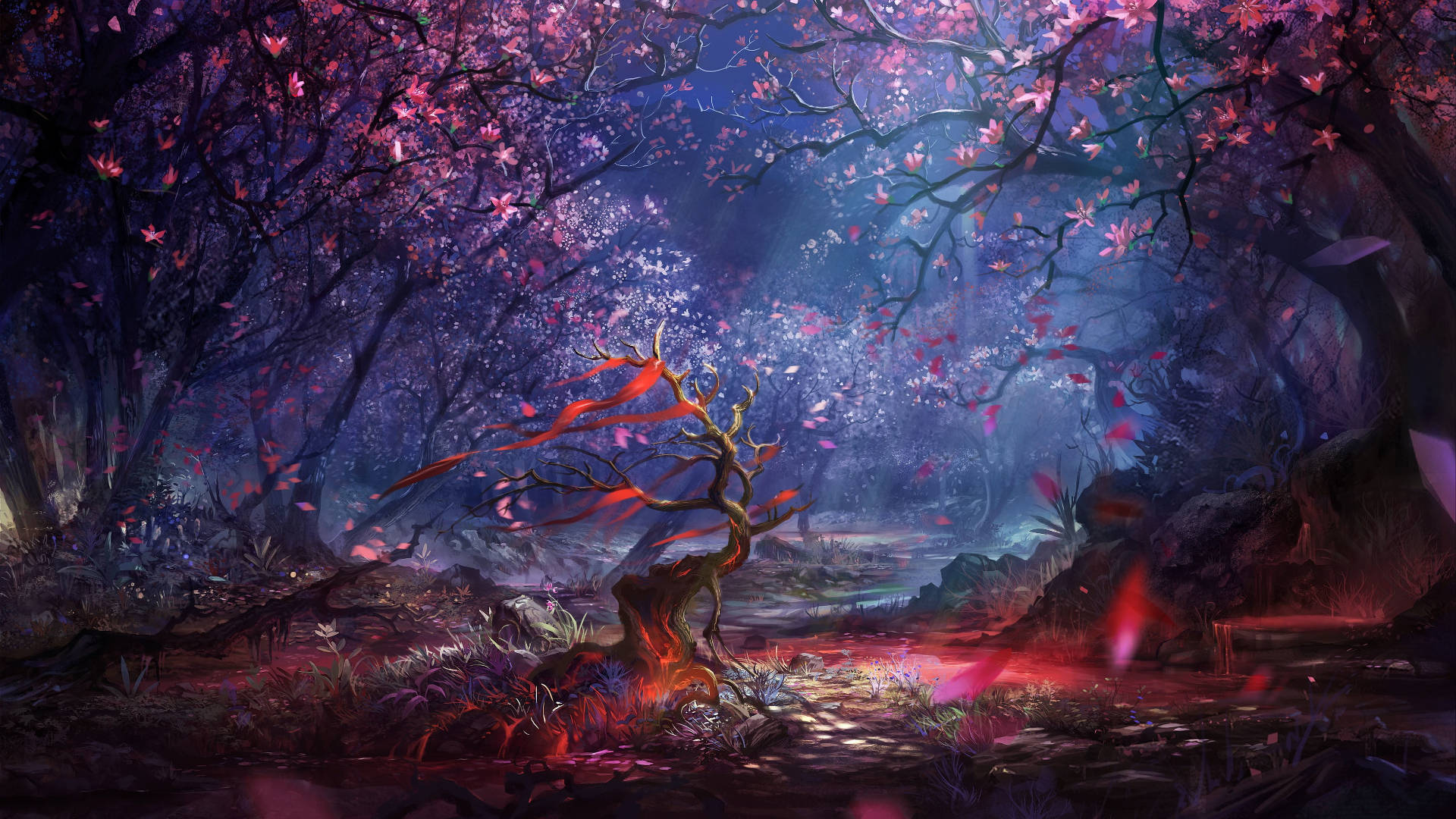 Colorful Forest During Autumn Macbook Wallpaper