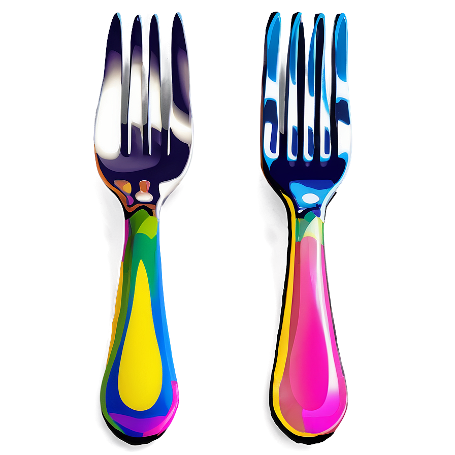 Colorful Fork Png 68 PNG