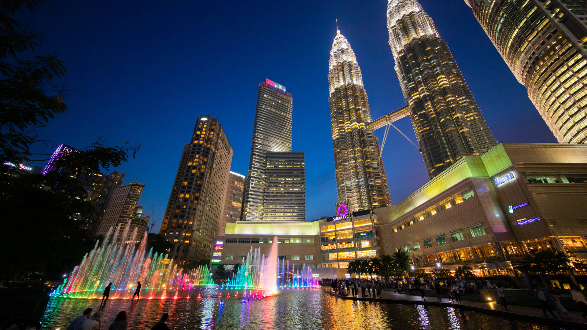Colorful Fountain In Kuala Lumpur