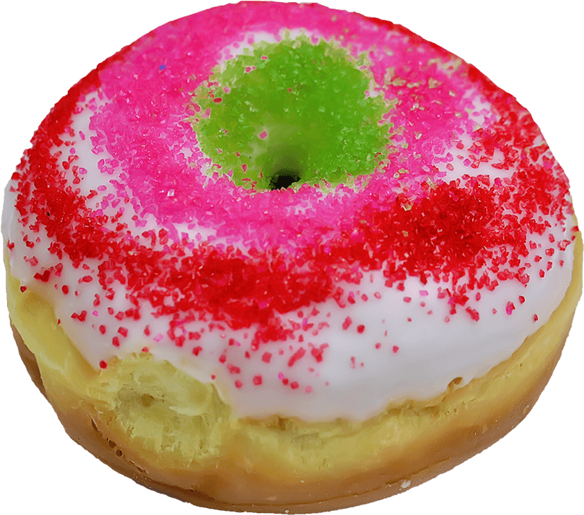 Colorful Frosted Donut PNG