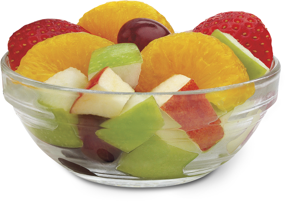 Colorful Fruit Salad Bowl PNG