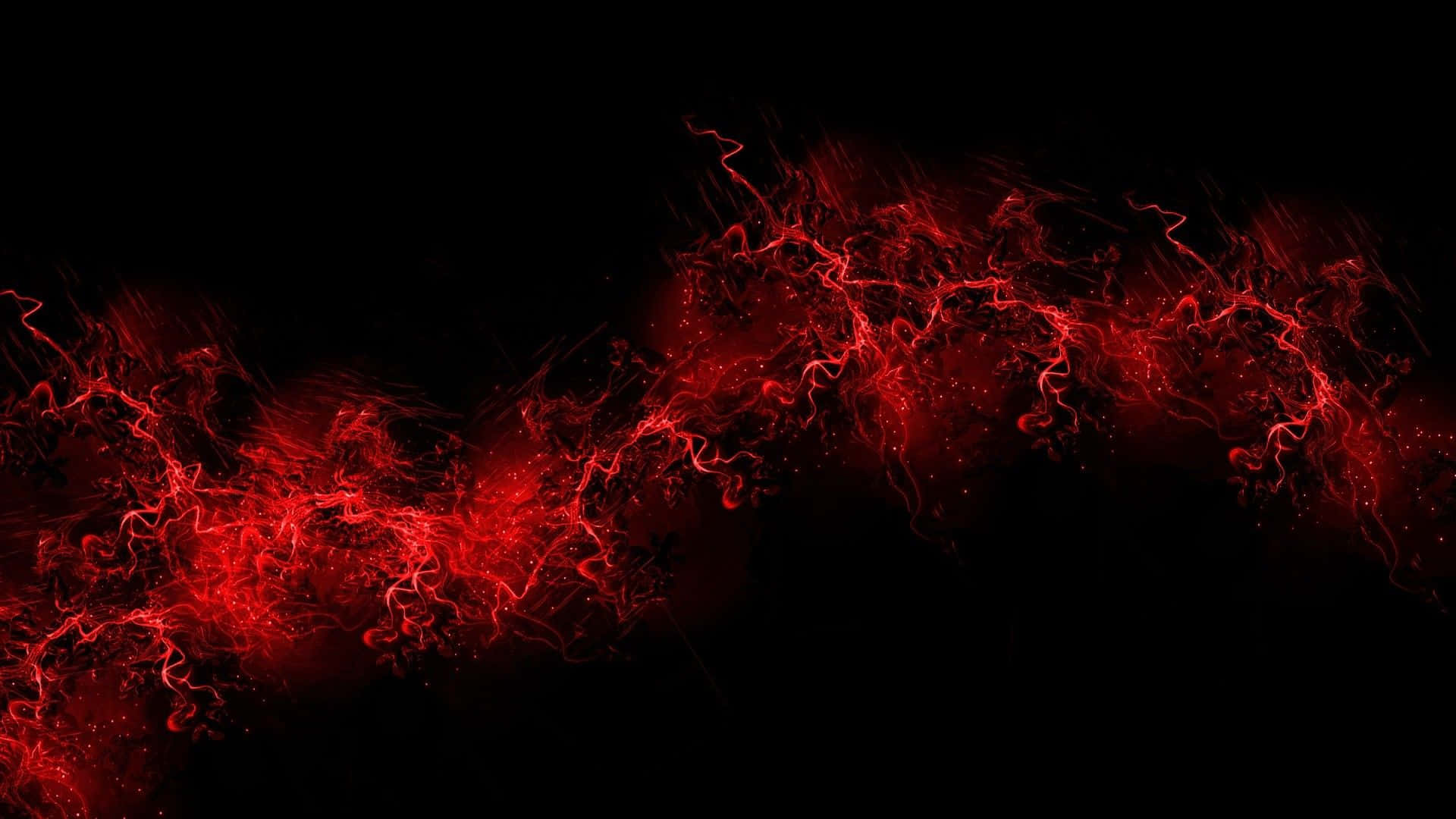 Red Flames On A Black Background Wallpaper