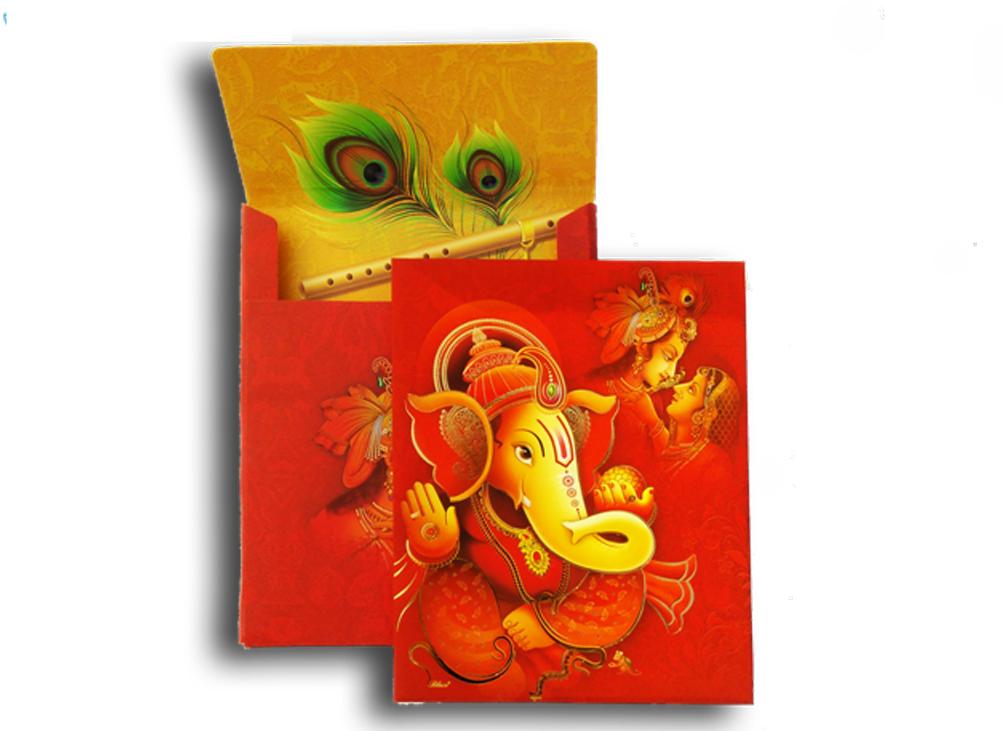 Colorful Ganesh Artwork Folders PNG