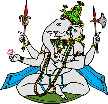 Colorful_ Ganesha_ Artwork PNG