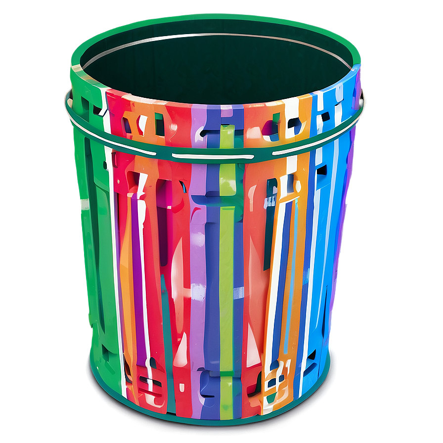 Colorful Garbage Can Png Lvo49 PNG