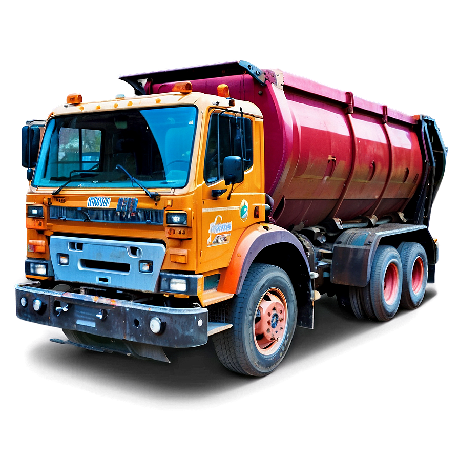 Colorful Garbage Truck Png Sip PNG