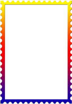 Colorful Gear Border Frame PNG