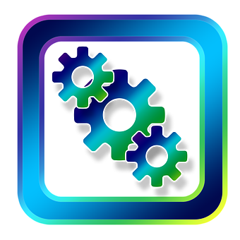 Colorful Gears Icon PNG