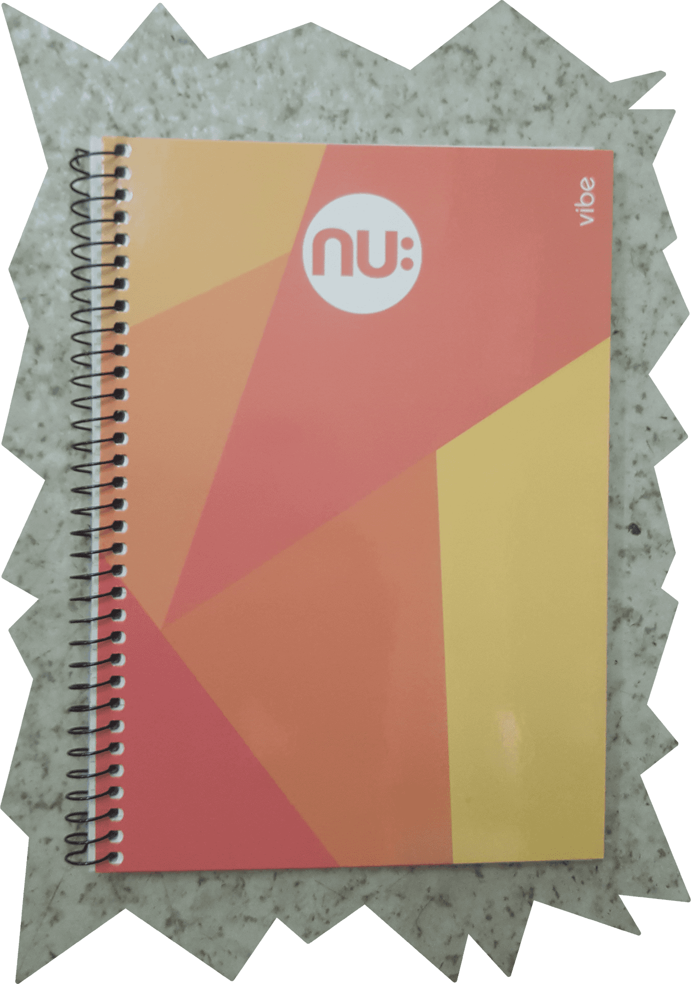 Colorful Geometric Notebook Cover PNG