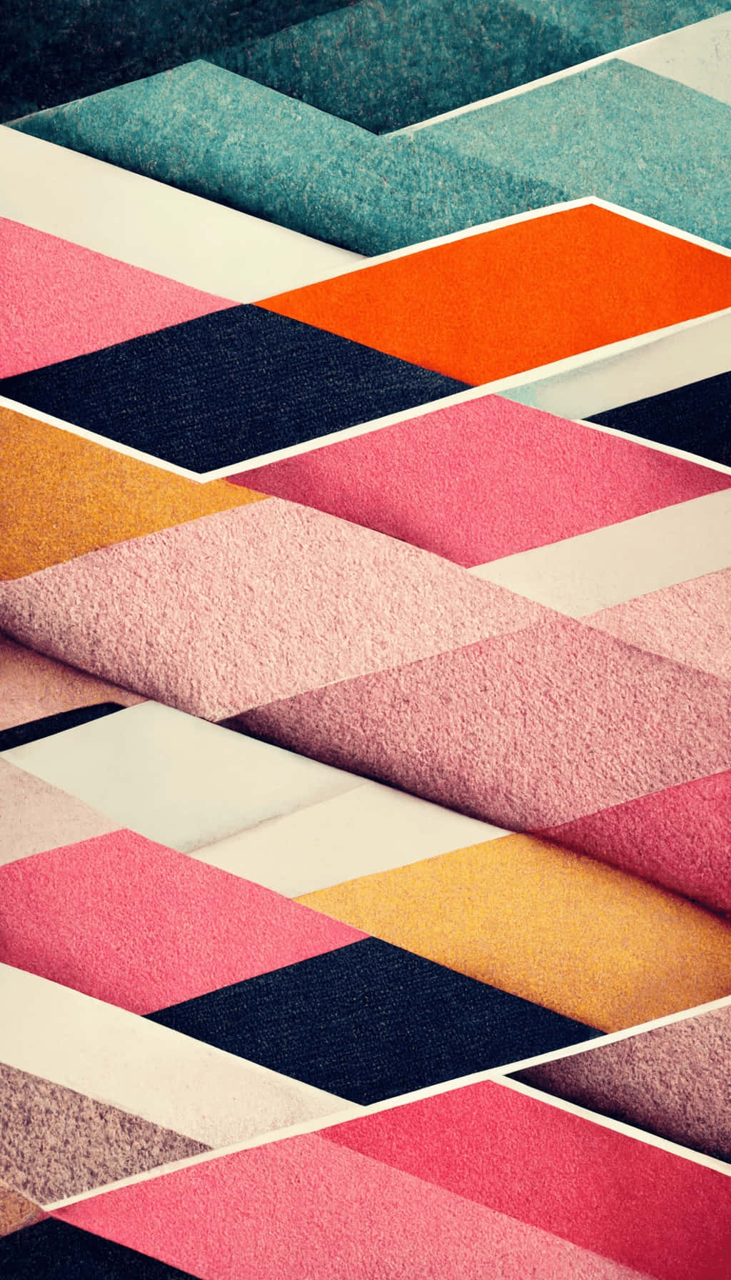 Colorful Geometric Pattern Texture Wallpaper