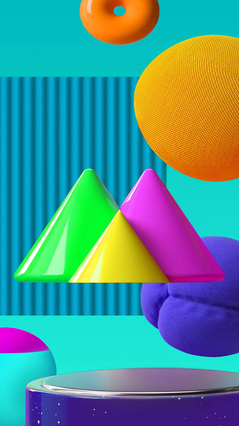 Colorful Geometric Shapes Samsung M31 Picture