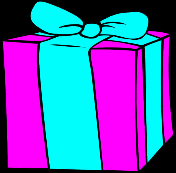 Colorful Gift Box Illustration PNG