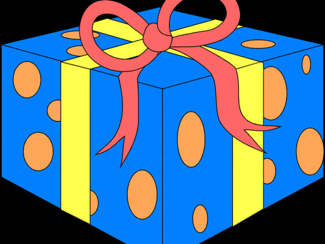 Colorful Gift Box Illustration PNG