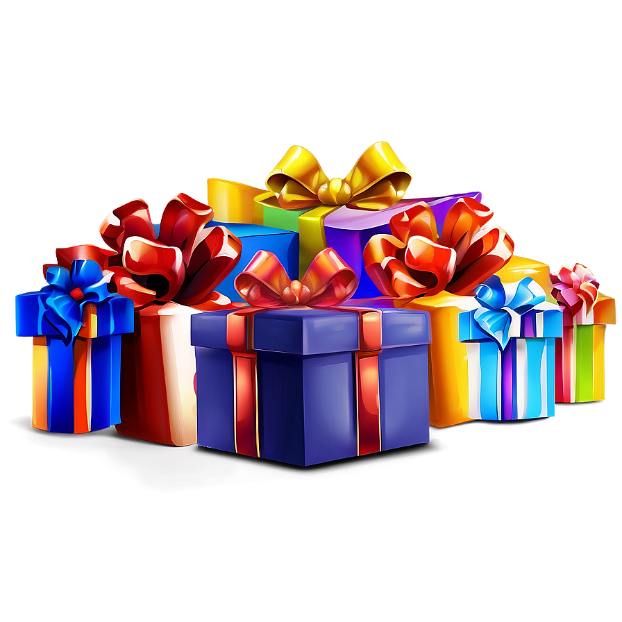 Colorful Gift Boxes Png Ljf PNG