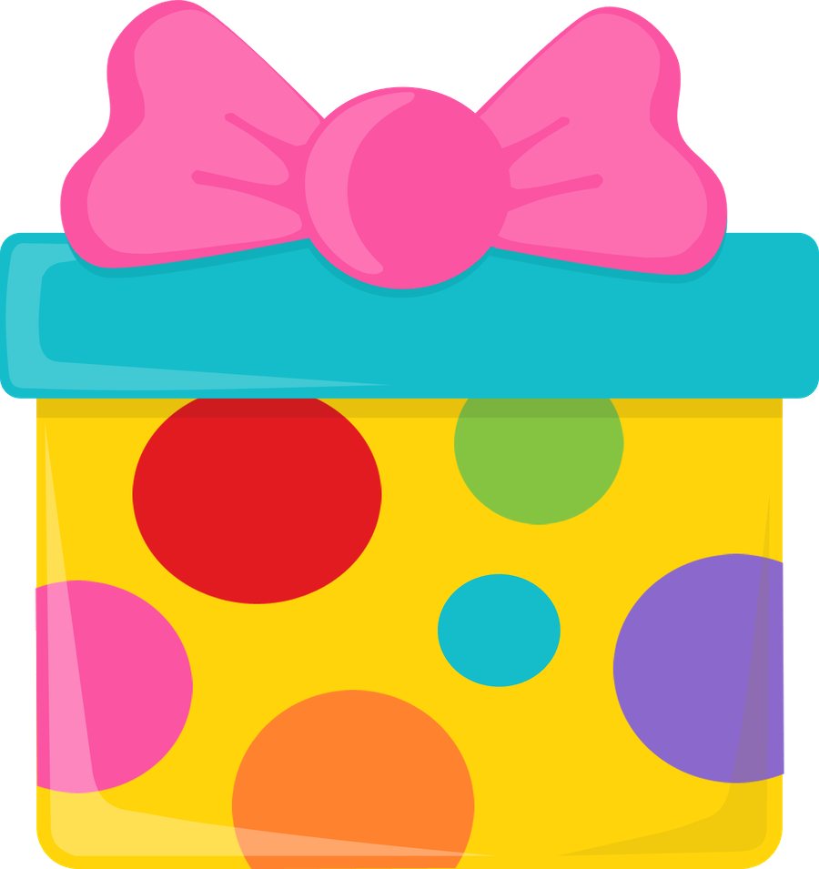 Colorful Gift Boxwith Pink Bow PNG