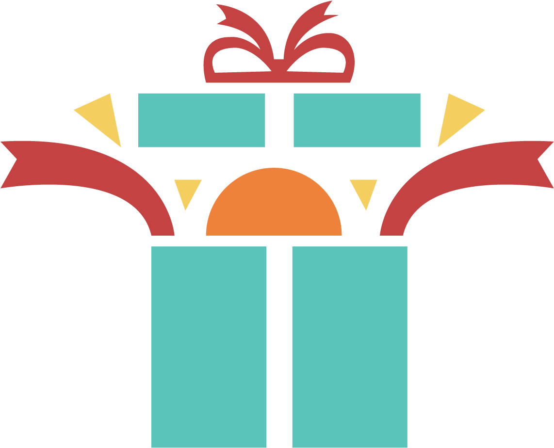 Colorful Gift Icon PNG