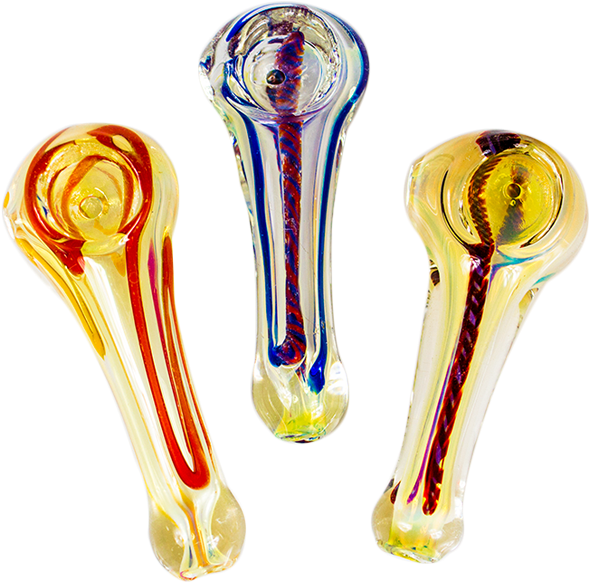 Colorful Glass Pipes Collection PNG