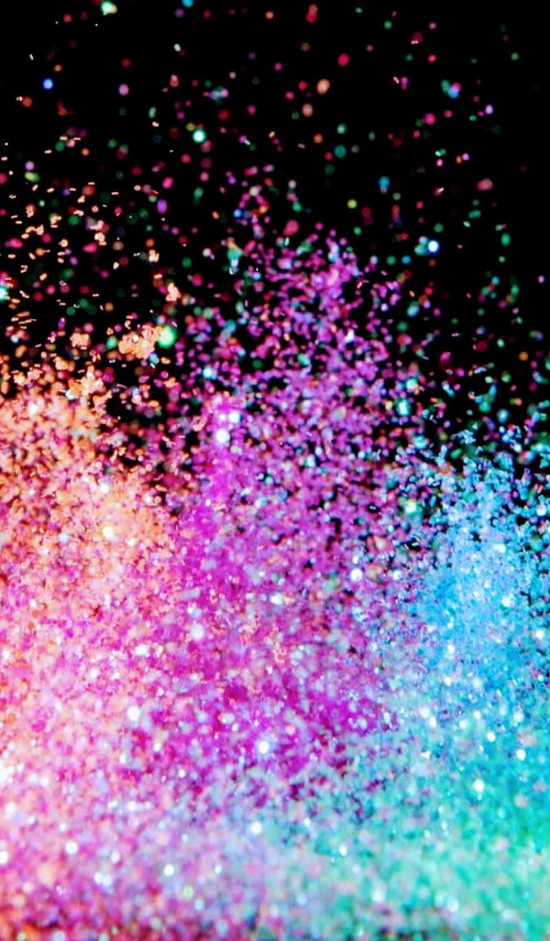 Colorful Glitter Explosion Wallpaper