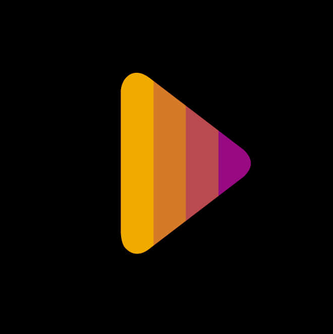 Colorful Gradient Play Button Icon PNG