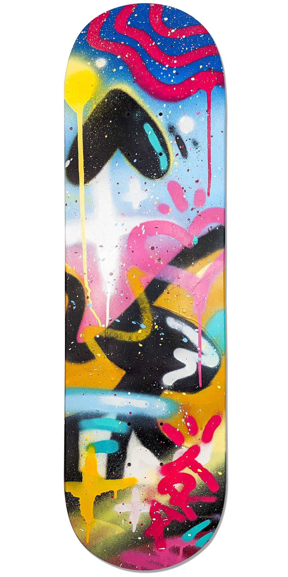 Colorful Graffiti Skateboard Deck Wallpaper