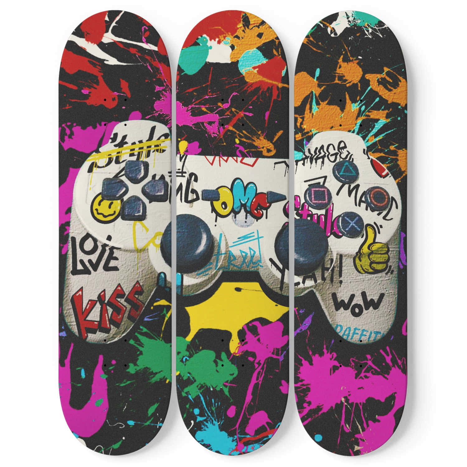 Colorful Graffiti Skateboard Decks Wallpaper